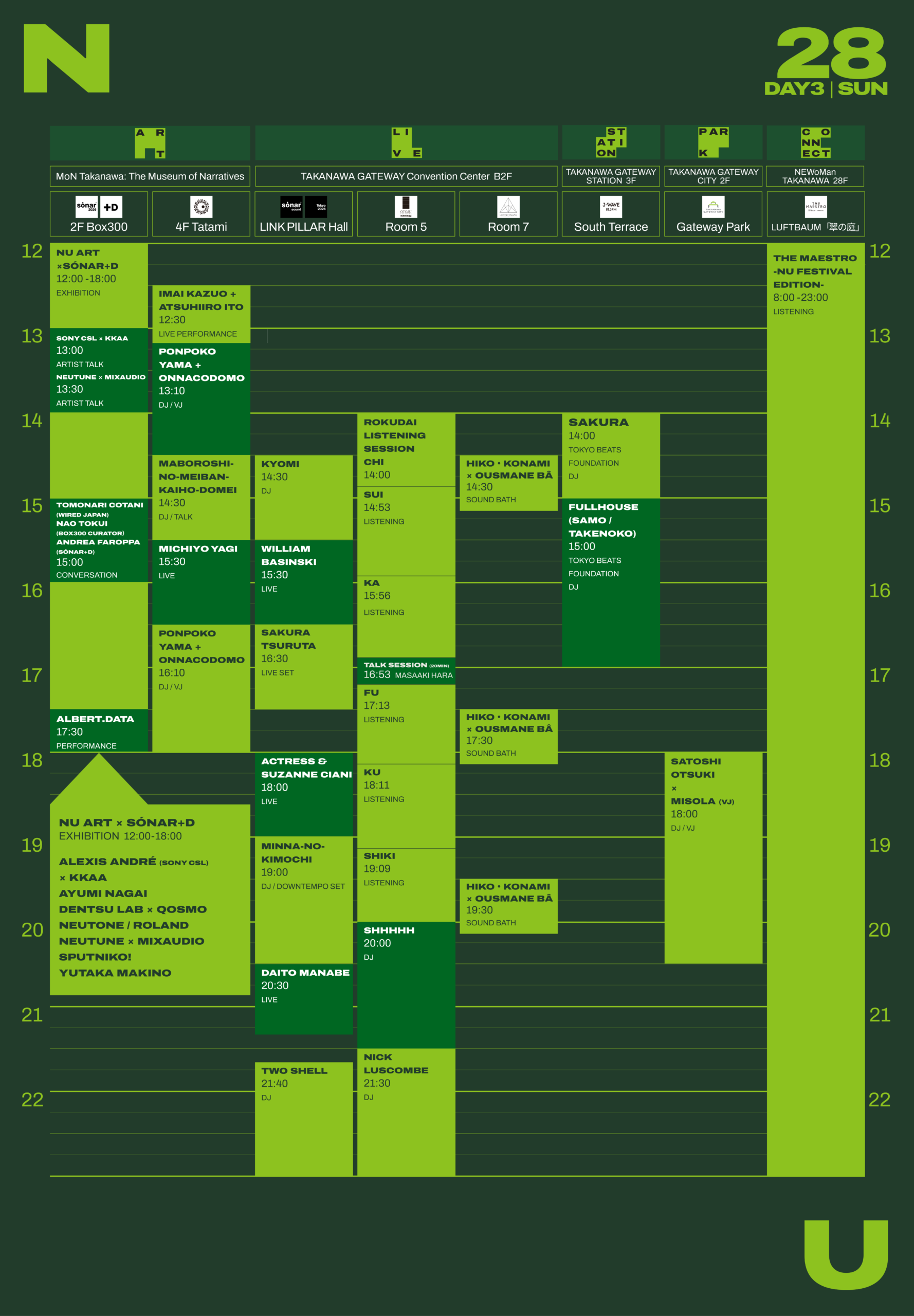 Day 03 Timetable